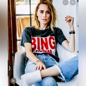 ANINE Bing NWT in box white cowboy boots